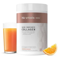 HealthKart hk vitals Skin Radiance Marine Collagen Supplement Orange 400g