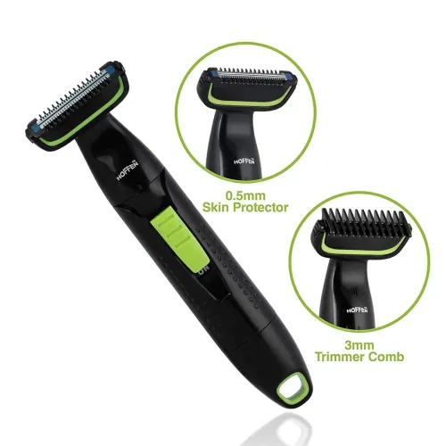 Image of Hoffen Showerproof Cordless Body Groomer for Men -Black