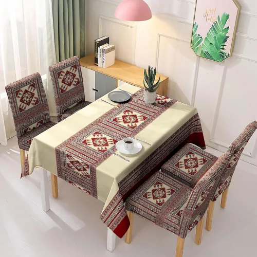 Image of HOKIPO Stretchable Set of 4 Dining Chair Cover
