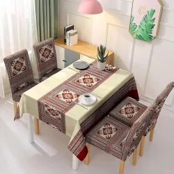 HOKIPO Stretchable Set of 4 Dining Chair Cover