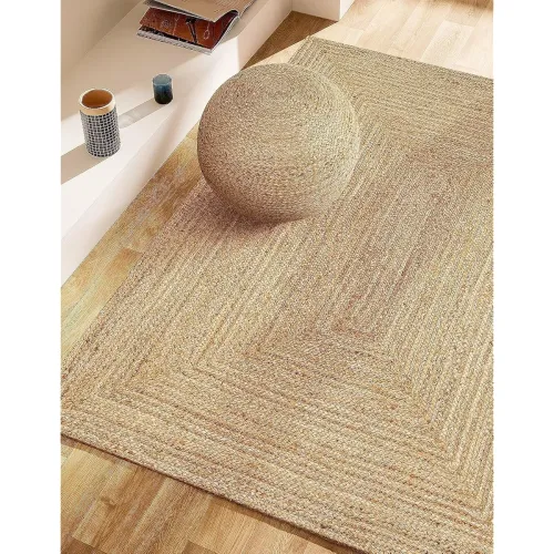 Image of HOMDECLOYAL® Handloom Jute, Braided Reversible Mat