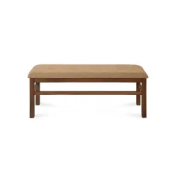 @home by Nilkamal Jewel 2 Seater Solid Wood Dining Bench in Walnut Finish