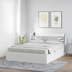 @home by Nilkamal Marbito Engineered Wood Queen Bed