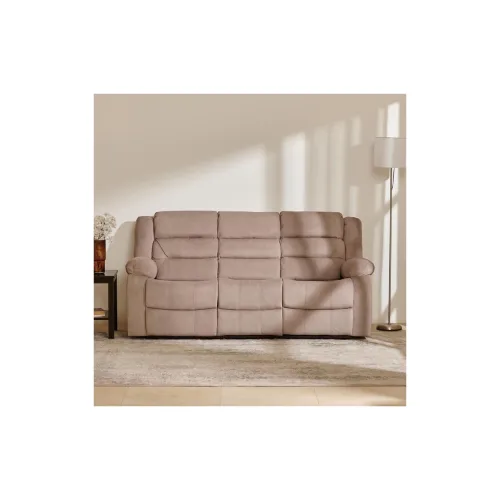 Image of Home Centre 3 Seater Cairo Fabric Recliner
