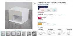 Home Centre Alps Left Night Stand