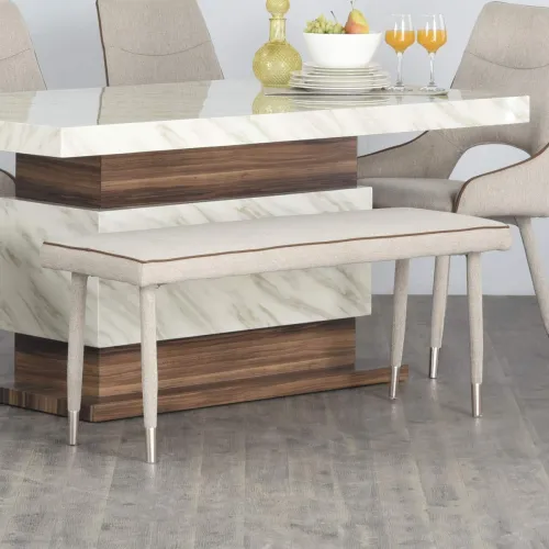 Image of Home Centre Antonio Polyester Fabric 1 Dining Bench