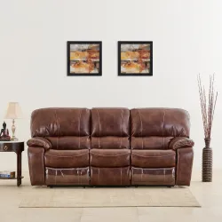 Home Centre Harvey Napa 3-Seater Manual Recliner - Brown