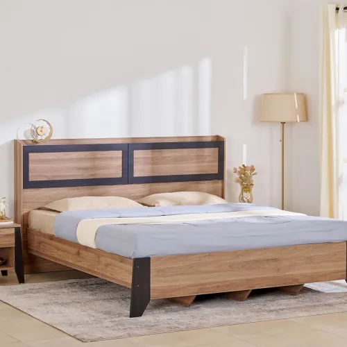 Image of Home Centre Helios Amberly Engineered Wood King Bed