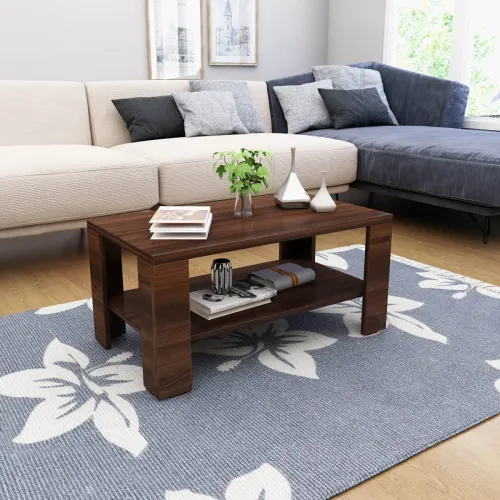 Image of Home Centre Helios Bill Coffee Table - Brown (Engineered Wood)
