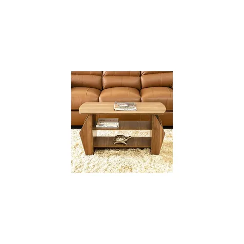Image of Home Centre Helios Lotus Brown Engineered Wood Coffee Table