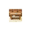 Home Centre Helios Lotus Brown Engineered Wood Coffee Table