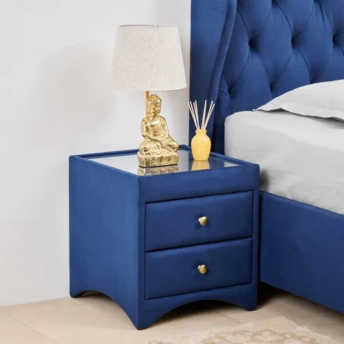 Image of Home Centre Stellar Max Fabric Bed Side Table