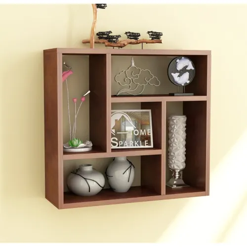 Image of Home Sparkle MDF Wall Rack Shelf Shelves