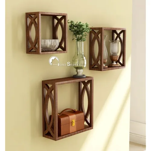 Image of Home Sparkle MDF Wooden Wall Shelves