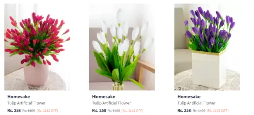 Image of Homesake Artificial Flower at Minimum 80% Discount