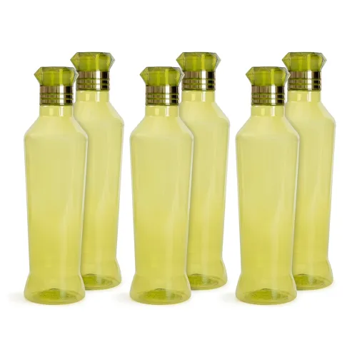 Image of HomeWiz Kitchen Plastic Water Bottle I Water Bottle 1 ltr | Set of 6 Water Bottles