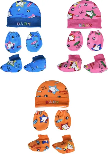 Image of Honey Boo cotton combo (Booty, Mitten, Cap)