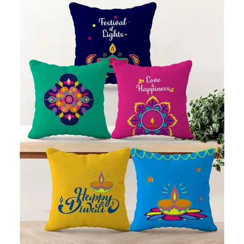Image of HOOPY Set of 5 Designer Cushion Covers