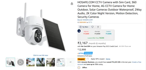 Image of HOSAFE.COM CCTV Camera with Sim Card