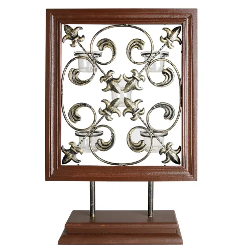 Image of HOSLEY Clear Glass Tealight Candle Holders