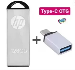 HP 128GB With Tyep C Connecter 128 GB Pen Drive Compatible with Audio Player