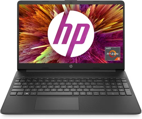 Image of HP 15s-eq1560AU laptop, AMD Ryzen 3, 8GB/512GB SSD.