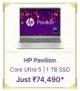 HP Pavilion Core Ultra 1 TB SSD on Flipkart Big billion days