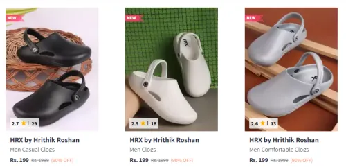 Image of HRX by Hrithik Roshan Men Clogs @ Flat ₹199