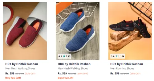 Image of HRX by Hrithik Roshan Men Walking Shoes @ Flat 80% Discount | Start ₹559