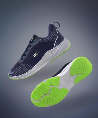 Image of HRX by Hrithik Roshan METAFLASH 2.0 Running Shoes For Men (Navy , 6)