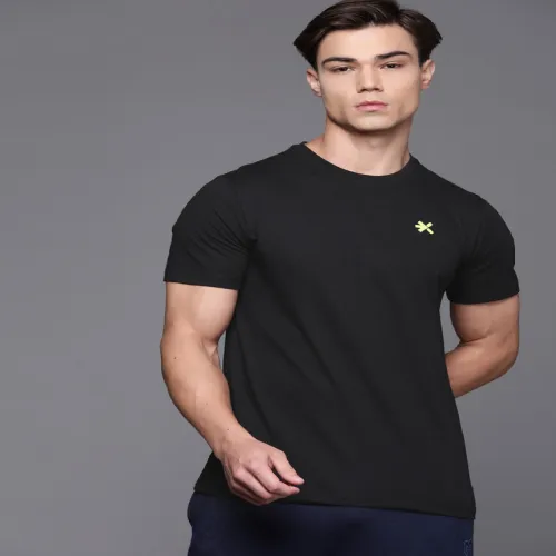 Image of HRX by Hrithik Roshan Round Neck Printed Casual T-shirt