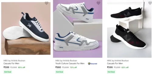 Image of HRX by Hrithik Roshan Shoes For Men Upto 85% Discount