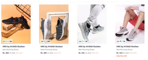 Image of Hrx By Hrithik Roshan Sports Shoes at 85% Discount