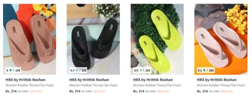 Image of HRX by Hrithik Roshan Women Flip-Flops Starting At ₹374