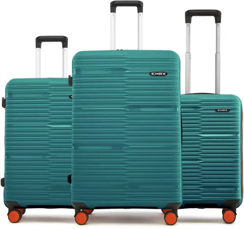 Image of HRX  Hard Body Set of 3 Luggage 8 Wheels - Zanzibar - Teal