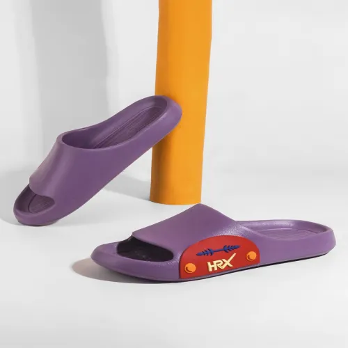 Image of HRX Purple Rubber Sliders