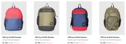 HRX Typography Printed Backpack Up To 80% Discount starting at ₹399 @ #Mynta