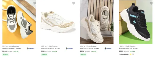 Image of Hrx By Hrithik Roshan Women's Sports Shoes at minimum 70% Discount