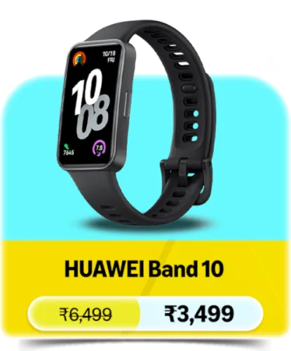 Image of HUAWEI Band 10 Smartwatch @ ₹3499 on Amazon Prime Day Sale
