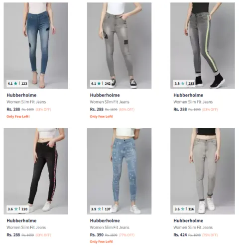 Image of Hubberholme Brand Women's Jeans @ Up to 83% Discount