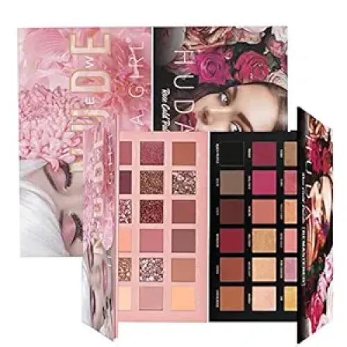 Image of HUDA GIRL Rose Gold + Nude Eyeshadow Palette Combo (36 Shades)