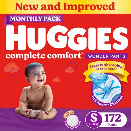 Image of Huggies Complete Comfort Wonder Pants Diaper S (172 Pieces)