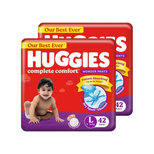 Image of Huggies Comfort Wonder Pants L Size 84 Count