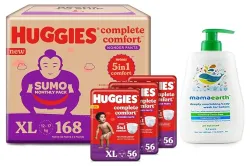 Huggies Wonder Pants Diapers Sumo Pack (168 Count)