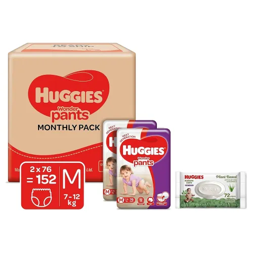Image of Huggies Wonder Pants Medium (152 count) & Huggies Baby Wipes (72 Count)