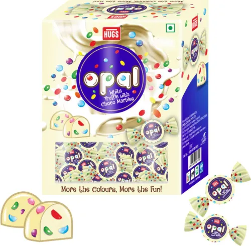 Image of Hugs Opal - White Chocolate with Choco Marbles (30 pcs) Truffles (345 g).