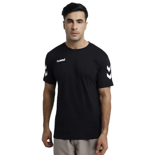 Image of hummel Men's Solid Regular Fit T-Shirt