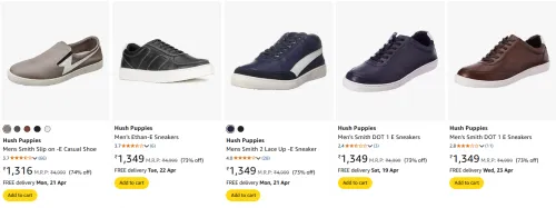 Image of Hush Puppies men's Sneaker at 70% Off