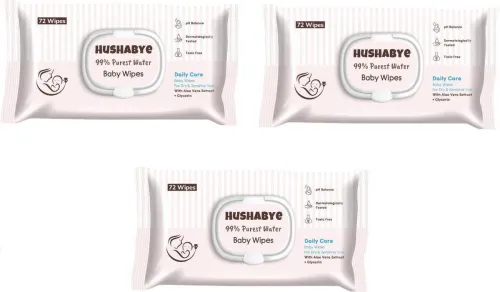 Image of Hushabye 99% Purest Water Wet Wipes PO3