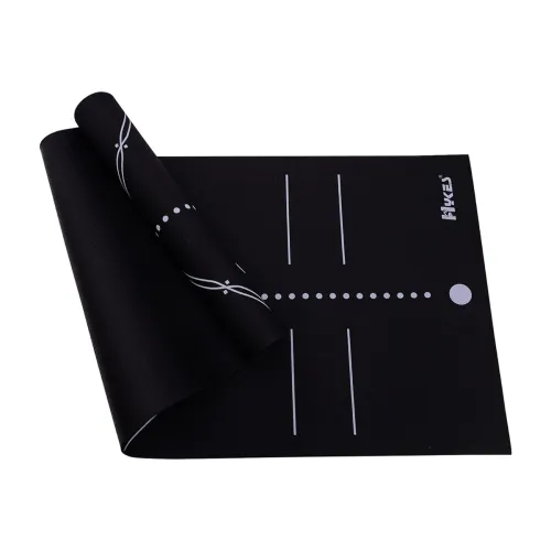 Image of Hykes 6mm Reversible Yoga Mat with Body Alignment & Free Carry Bag